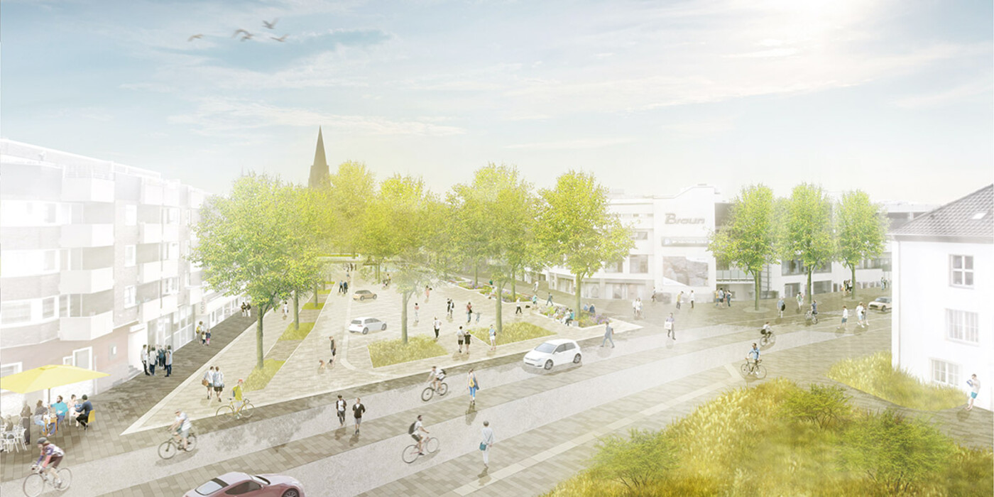 Stadt Moers + Städtebauliche Machbarkeitsstudie 'Grün Inne Stadt'